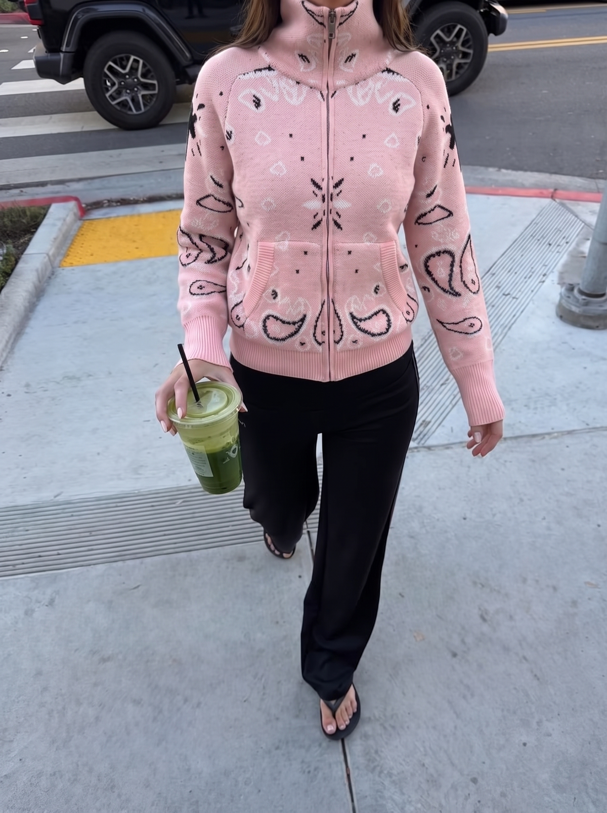 Bandana Cardigan Pink