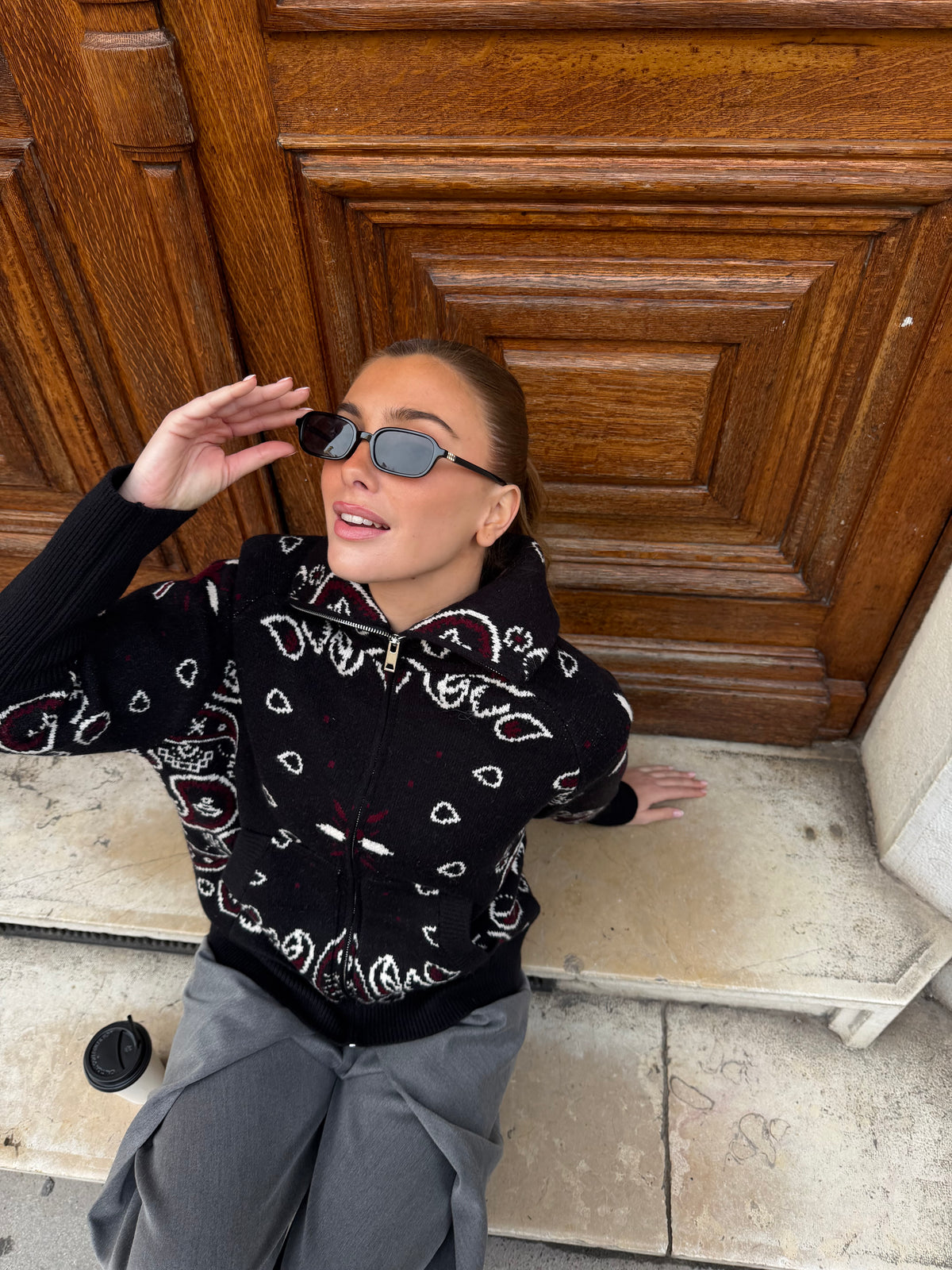 Bandana Cardigan Sort