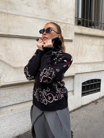 Bandana Cardigan Sort