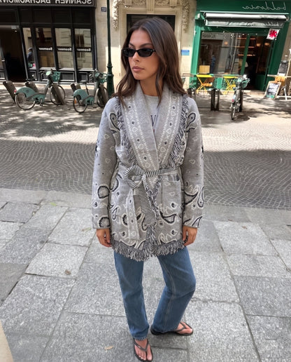 Bandana Jacket Grey