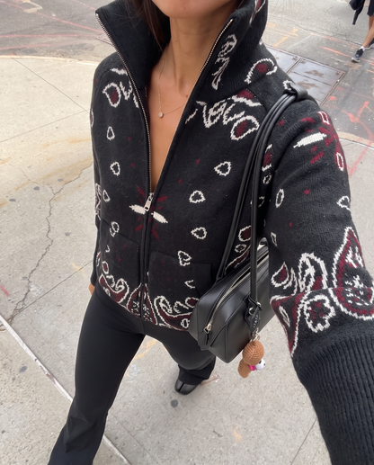 Bandana Cardigan Sort