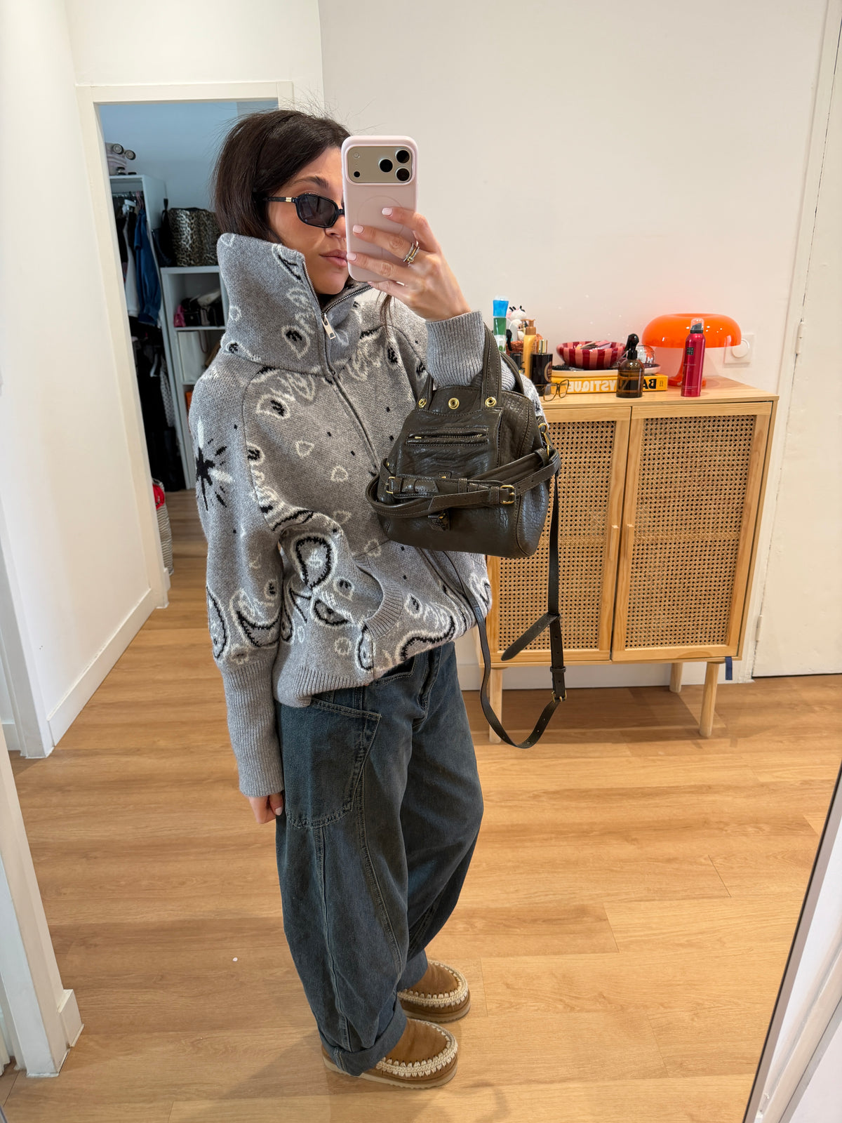 Bandana Cardigan Grå