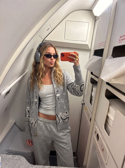 Bandana Cardigan Grå