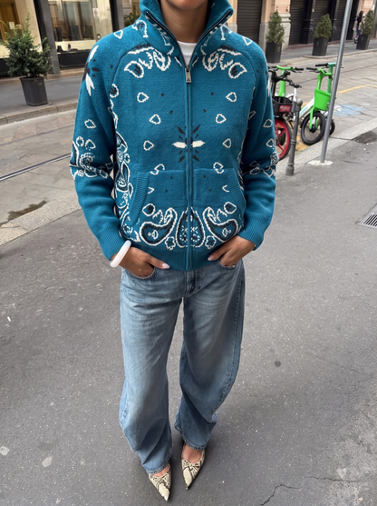 Bandana Cardigan Turkis