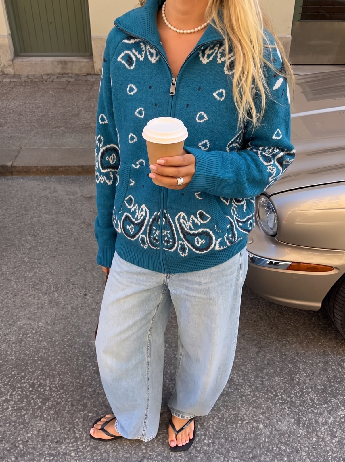 Bandana Cardigan Turkis