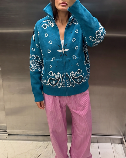 Bandana Cardigan Turkis